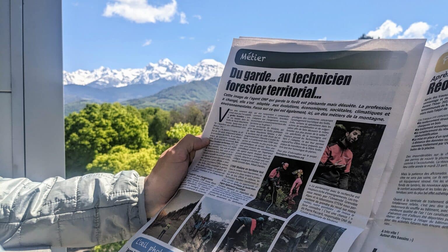parution presse du projet Forêts alpines en transition dans Terra Modana